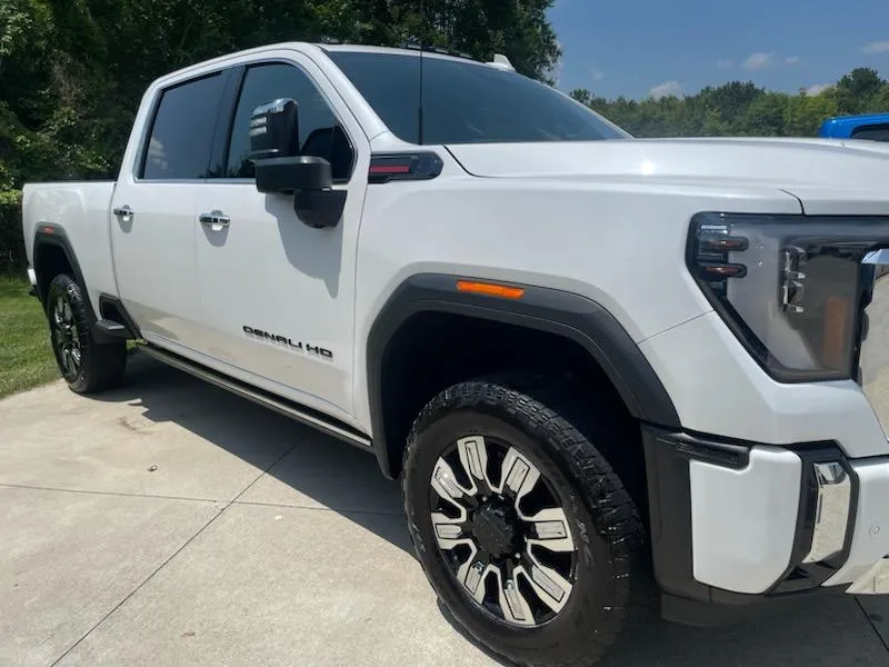 Pickup truck detailed on-site during a mobile detailing appointment in Lewisville, NC